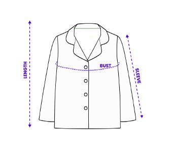 long-sleeve-pajama-shirt-size-guide