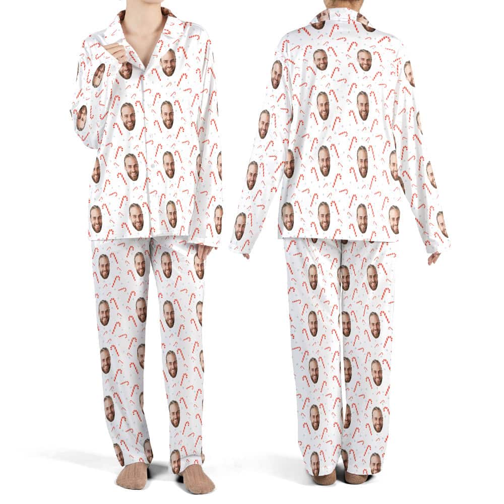 candy cane pajamas set