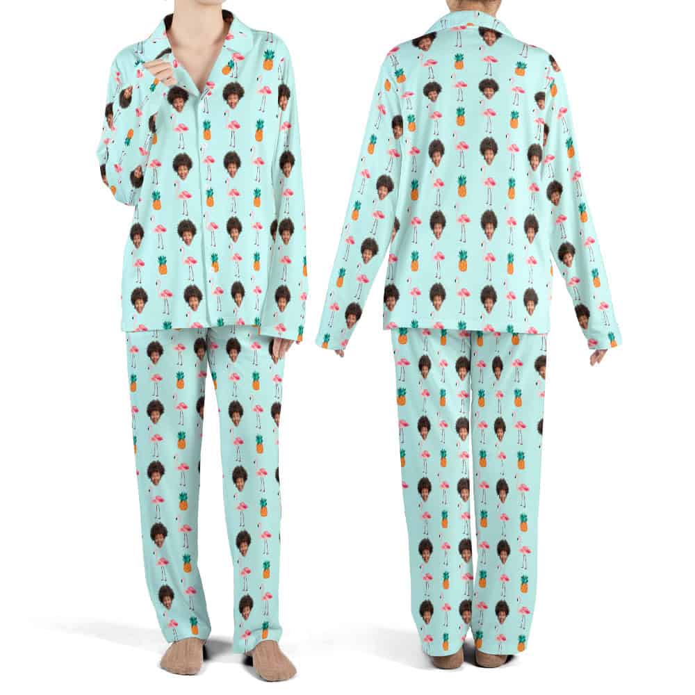 flamingo pajamas set