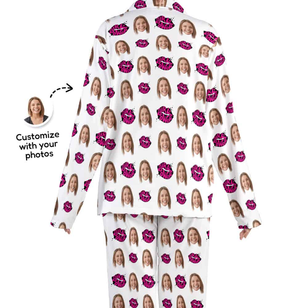 girl power pajamas back