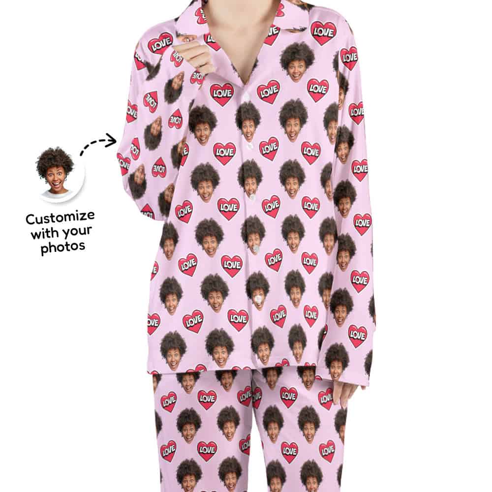 heart pajama set