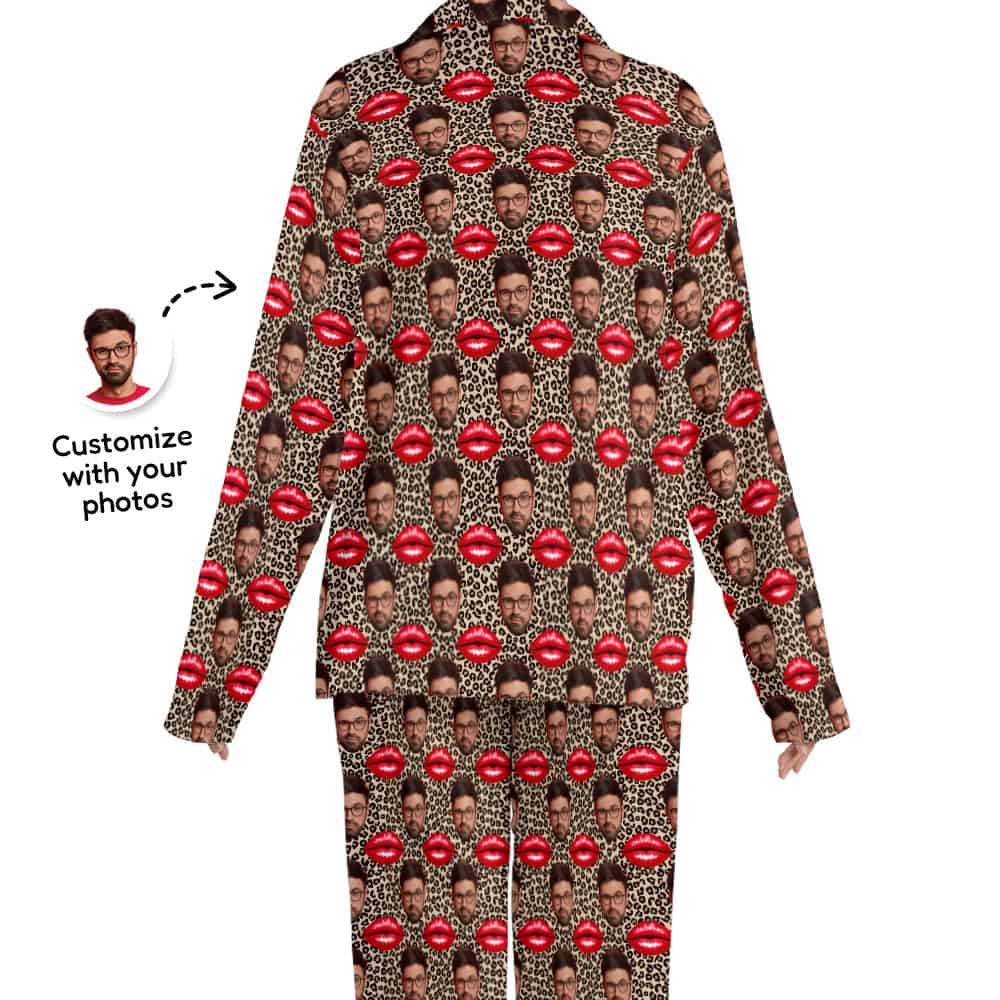 leopard pajamas back