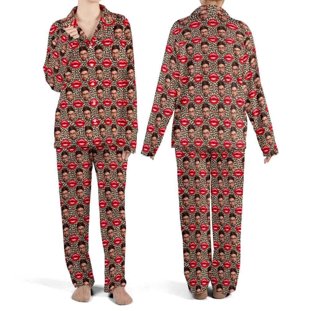 leopard pajamas set