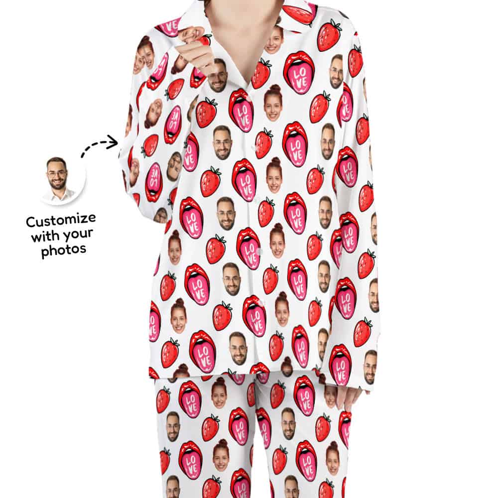 strawberry pajama set