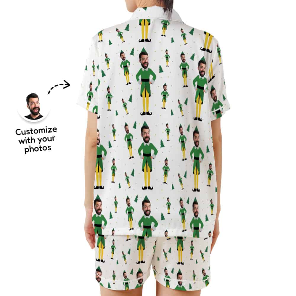 Custom Elf Pajamas back