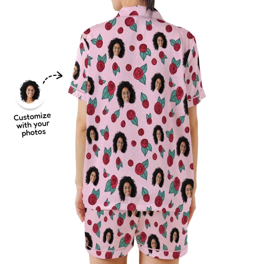 Pink Rose Pajamas back