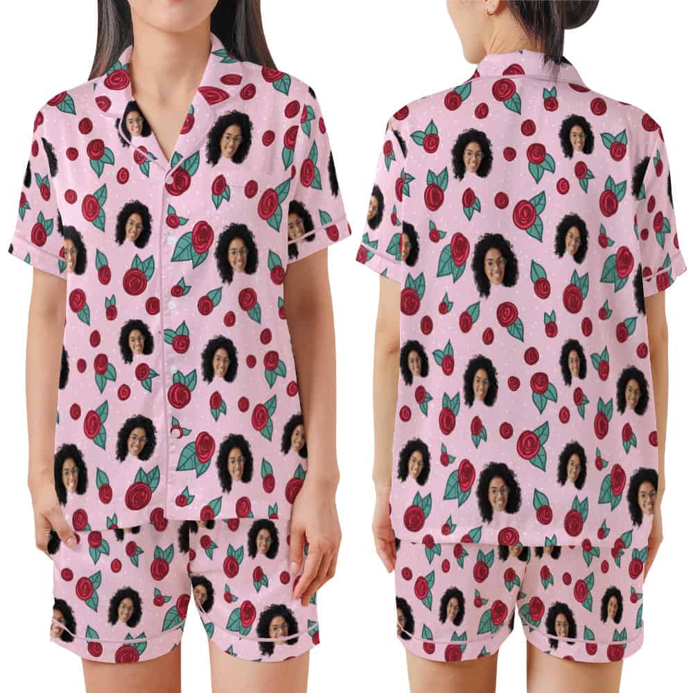 Pink Rose Pajamas set