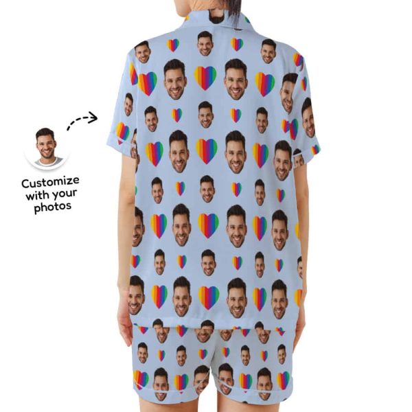 Rainbow Heart Pajamas back