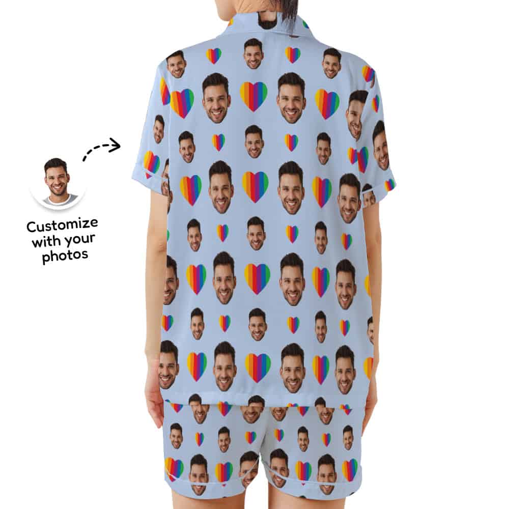 Rainbow Heart Pajamas back