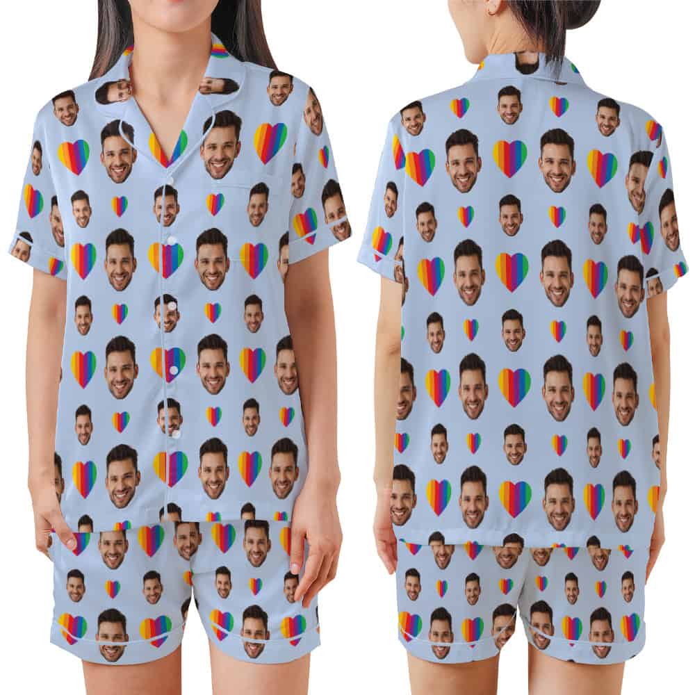 Rainbow Heart Pajamas set