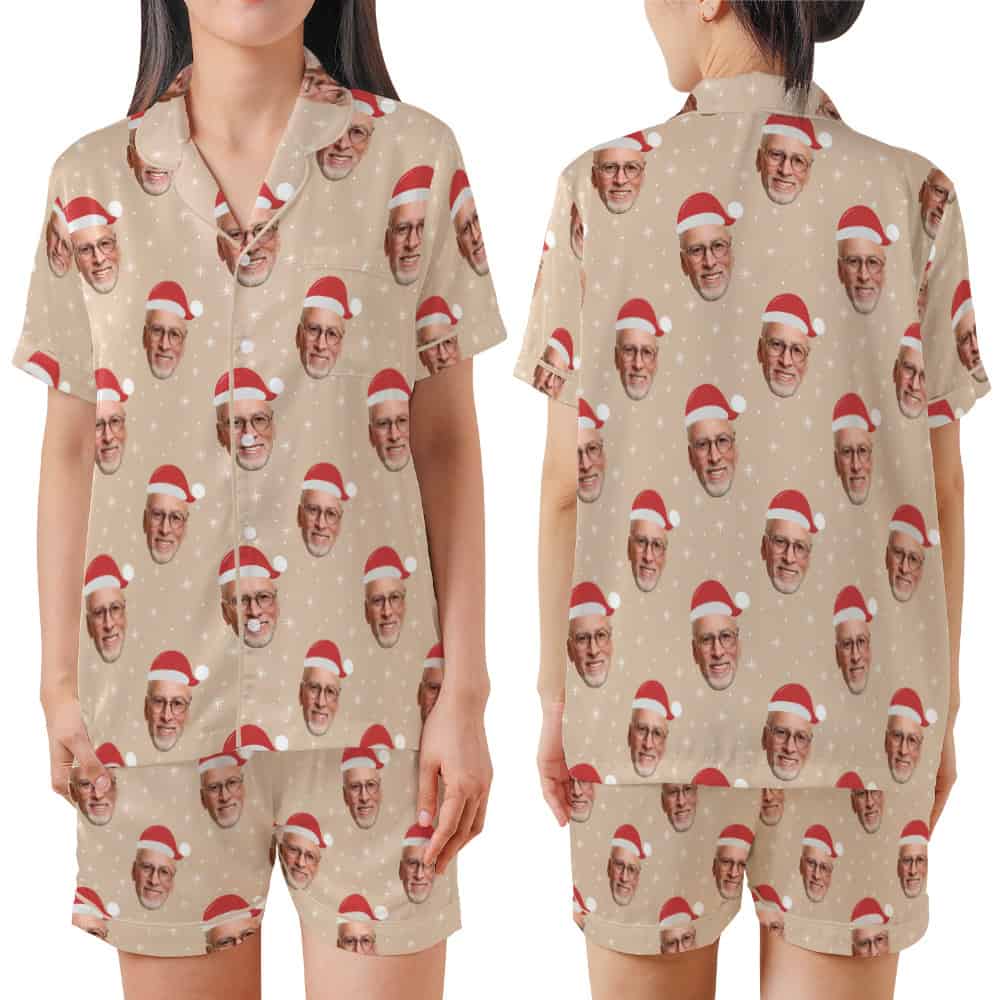 Santa Hat Photo Pajamas set