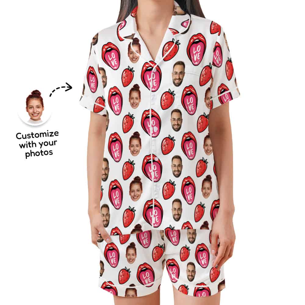 Sweet Berry Photo Shorts Pajama Set