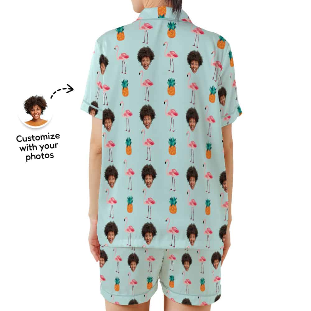 Tropical Flamingo PJs back