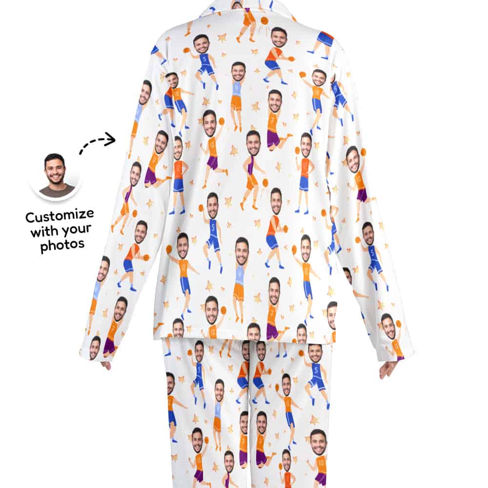 basketball pajamas back