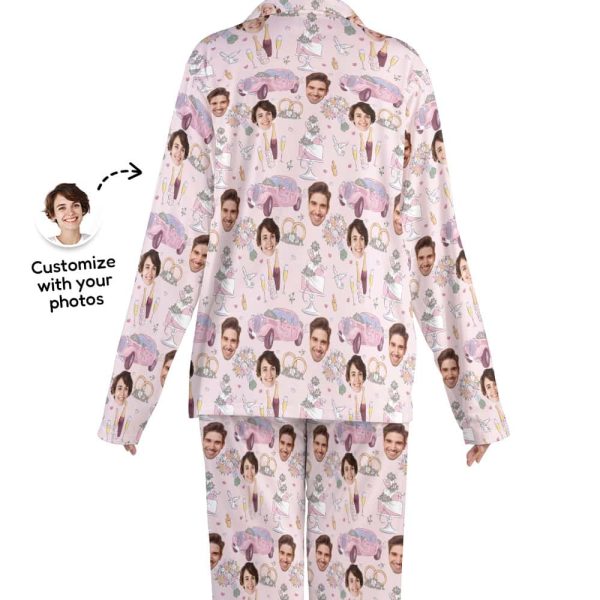 bride pajamas back