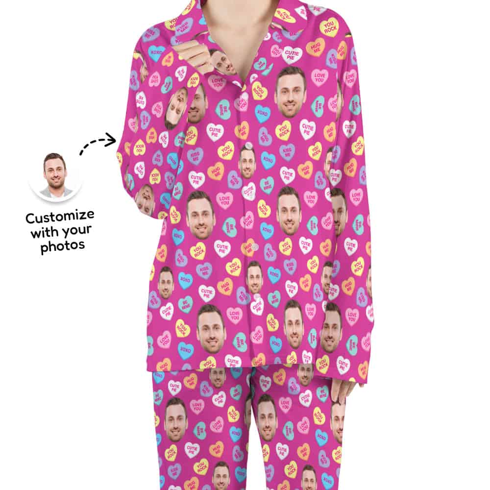 candy heart pajamas