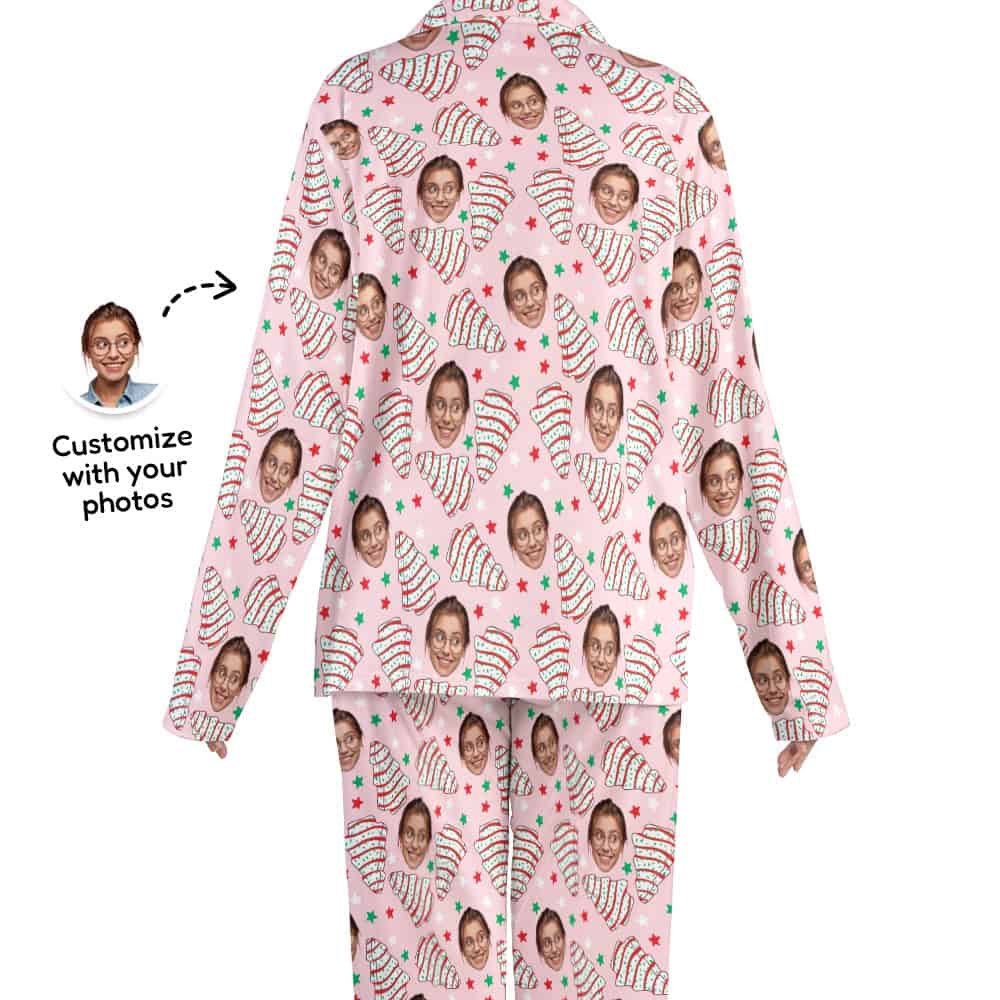 christmas tree cake pajamas back