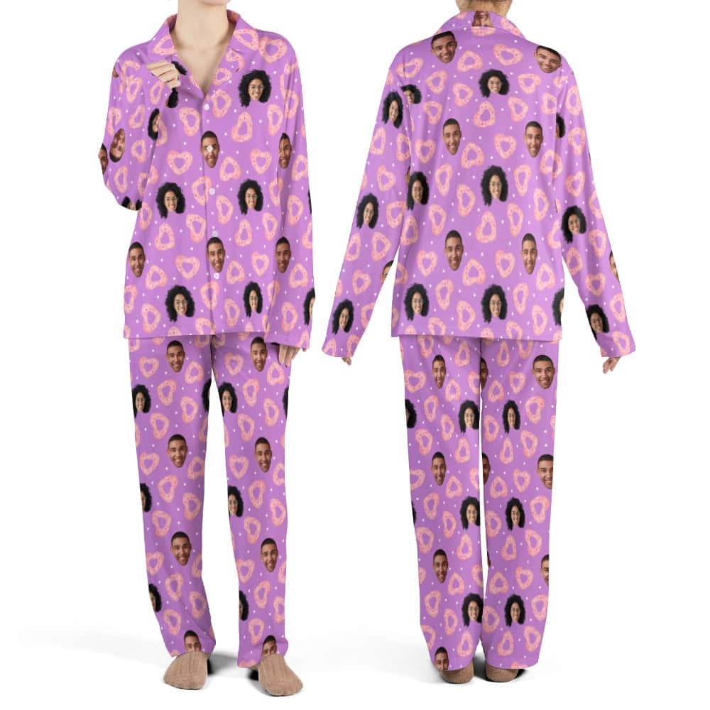 donut pajamas womens set
