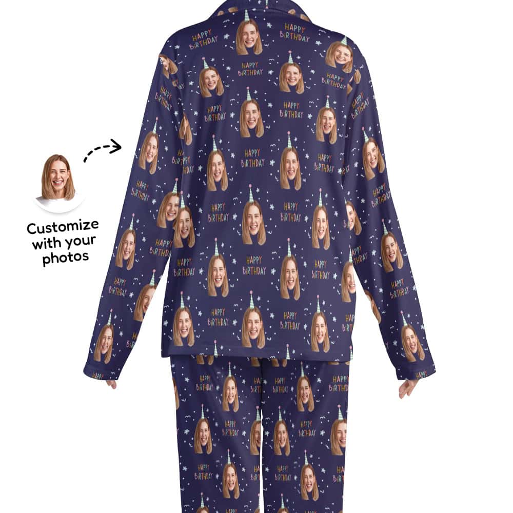 happy birthday pajamas back
