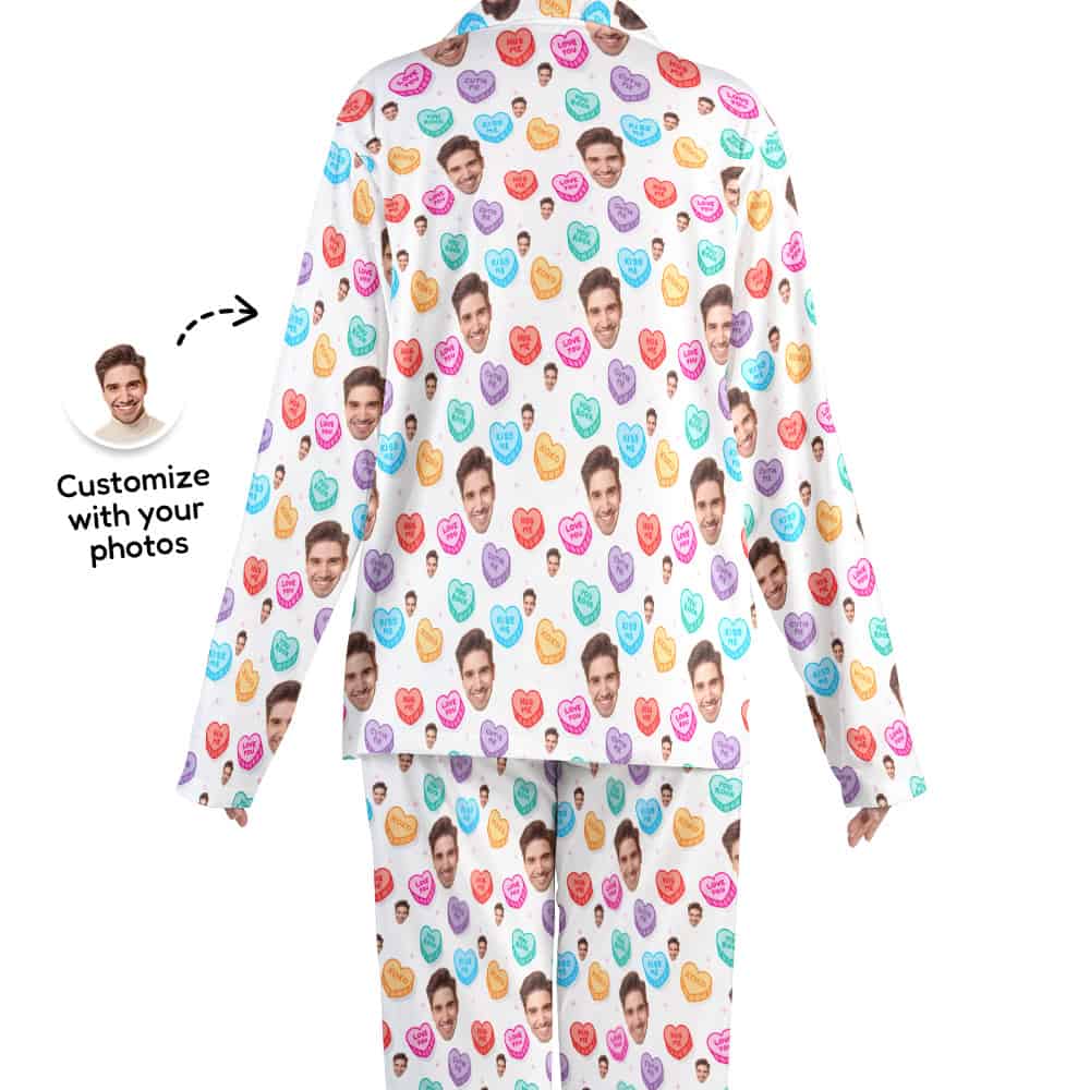 matching valentines pajamas back