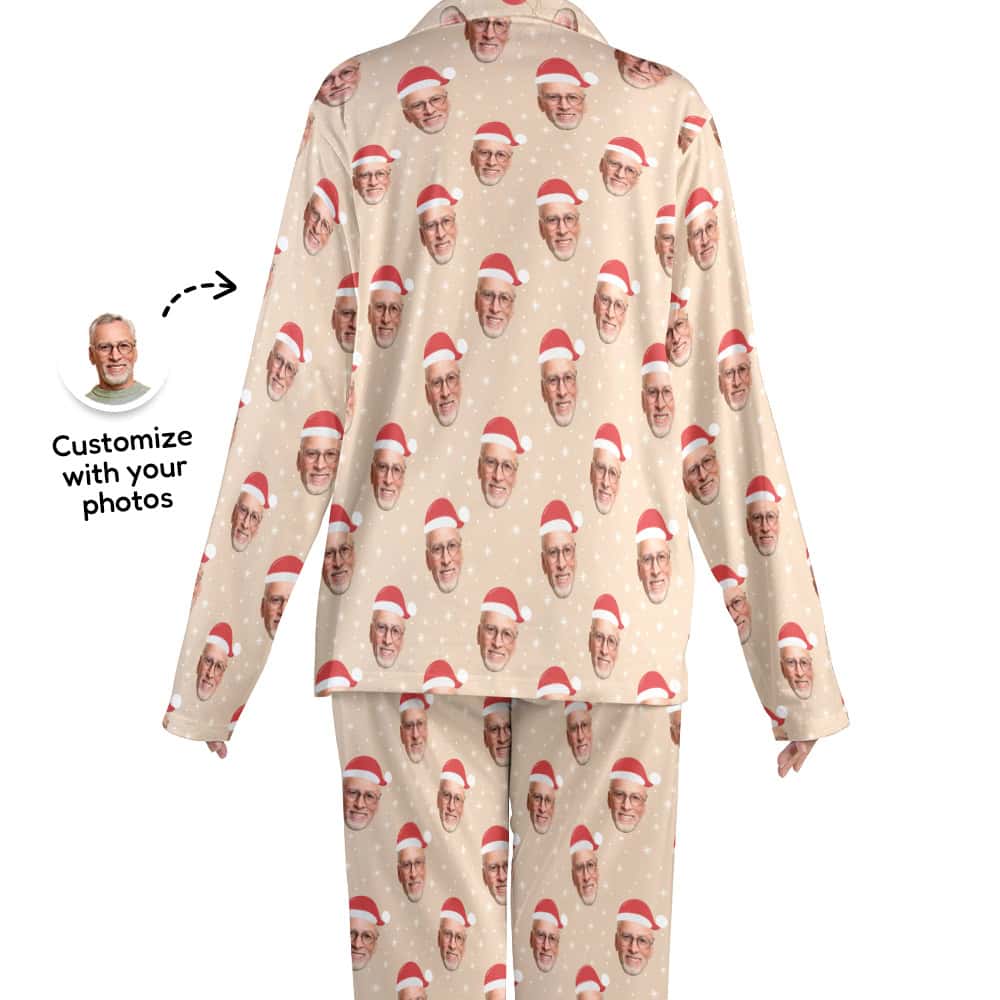 personalized christmas pajamas back