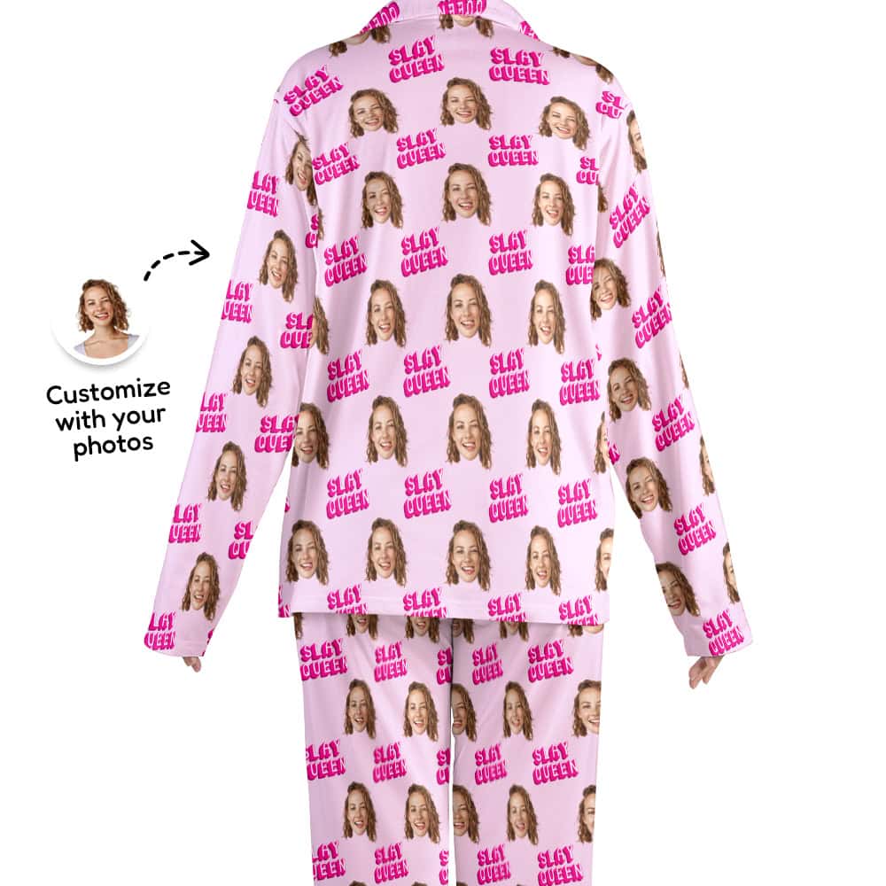 personalized pajamas for women back