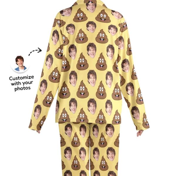 poop pajamas back