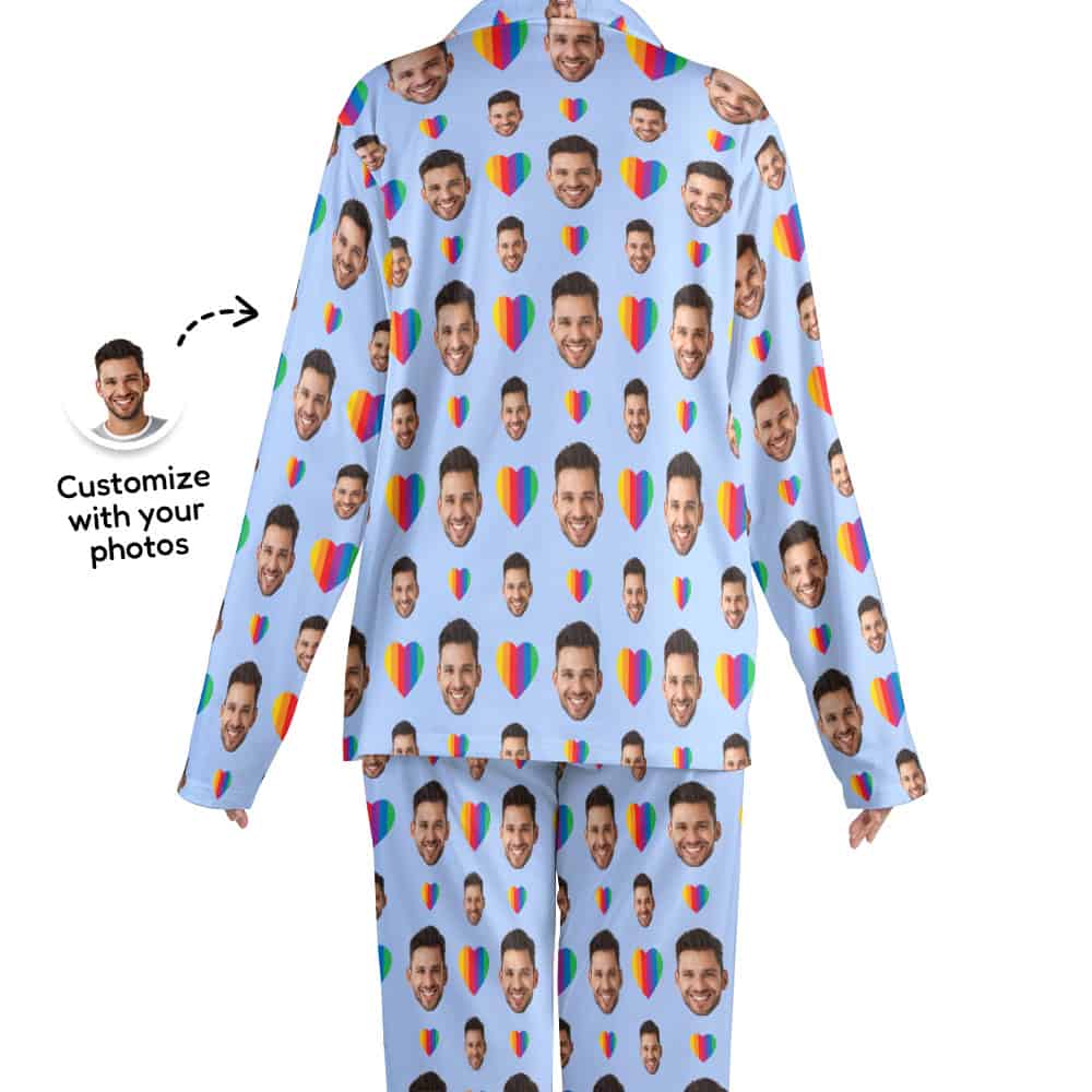 rainbow pajamas back