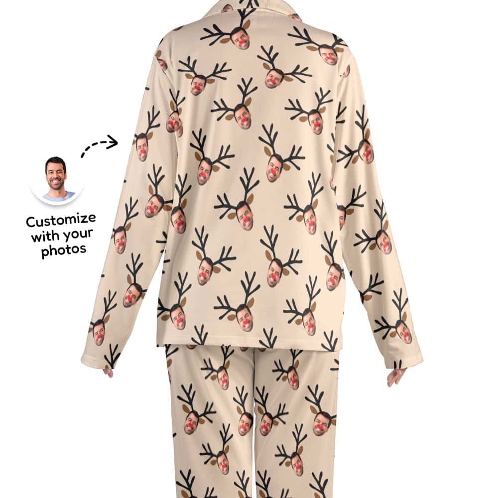 reindeer pajamas back