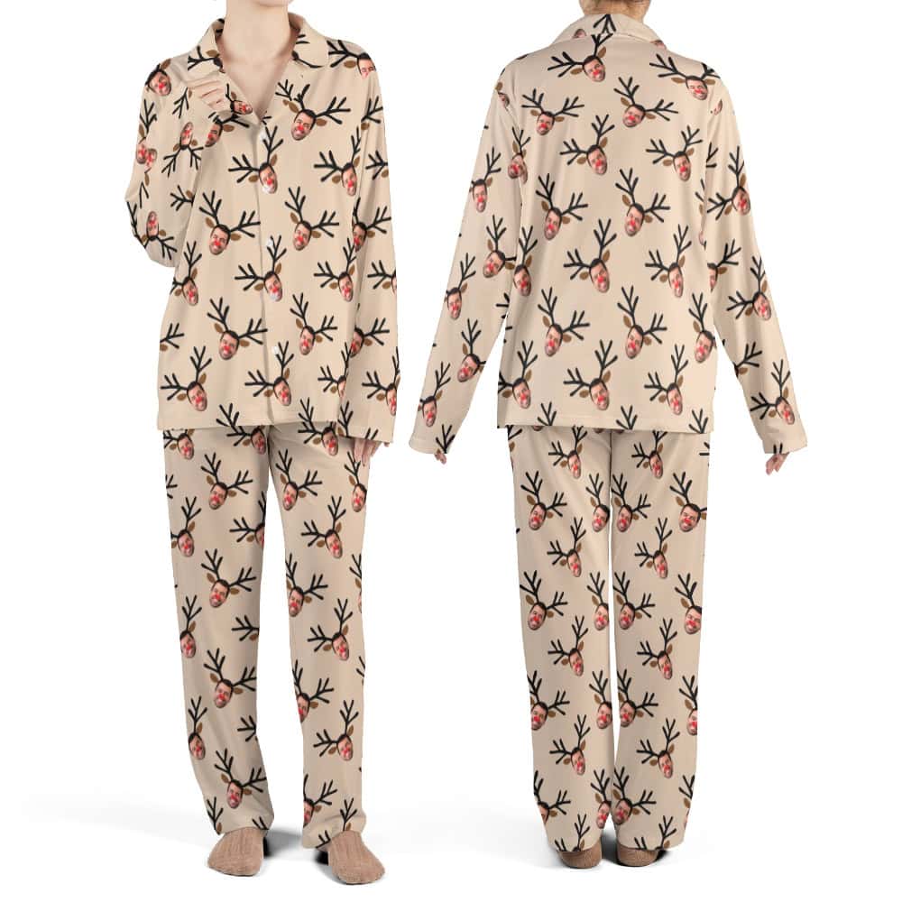 reindeer pajamas set