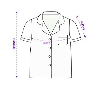 short-sleeve-pajamas-shirt-size-guide