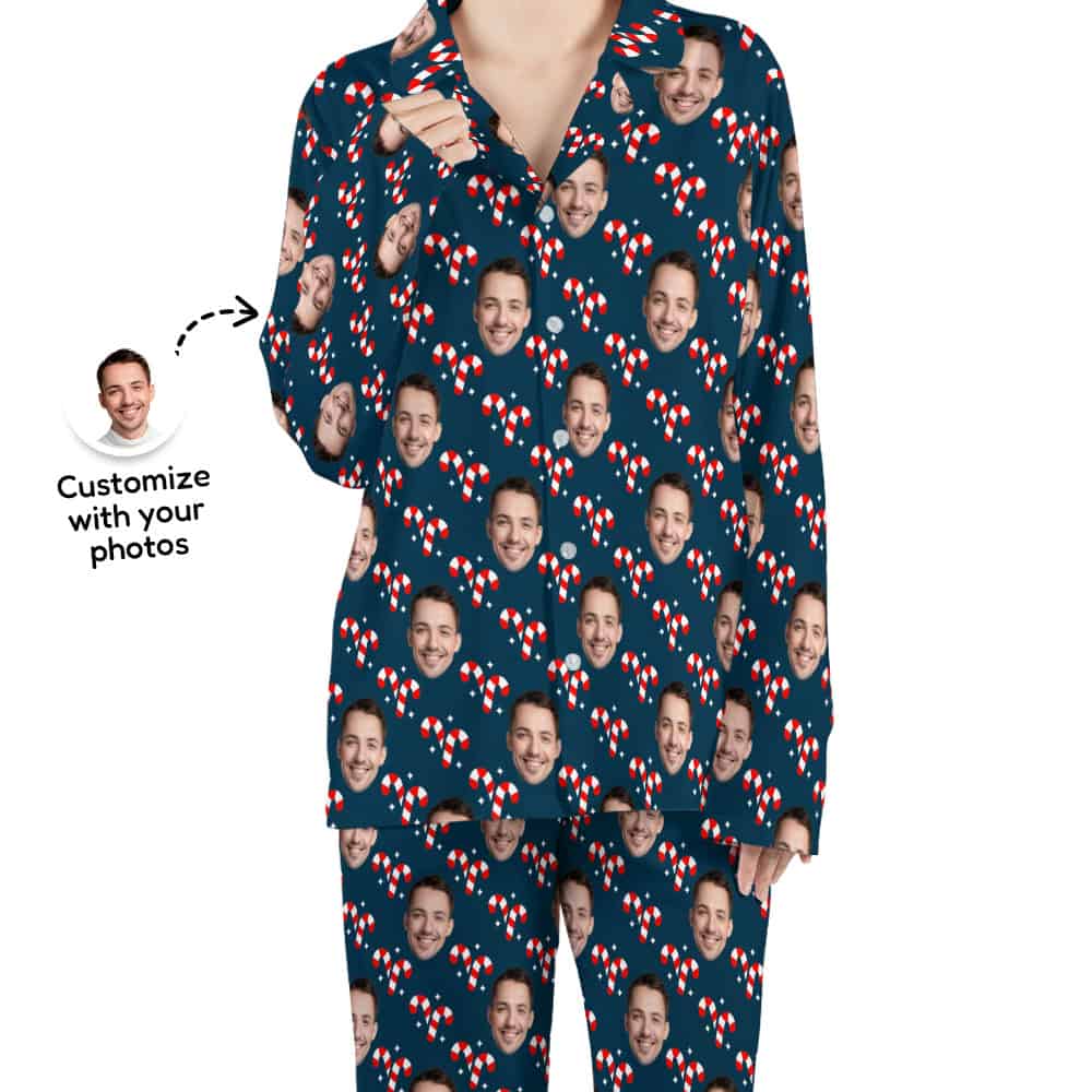 Candy Cane Pajamas for Adults