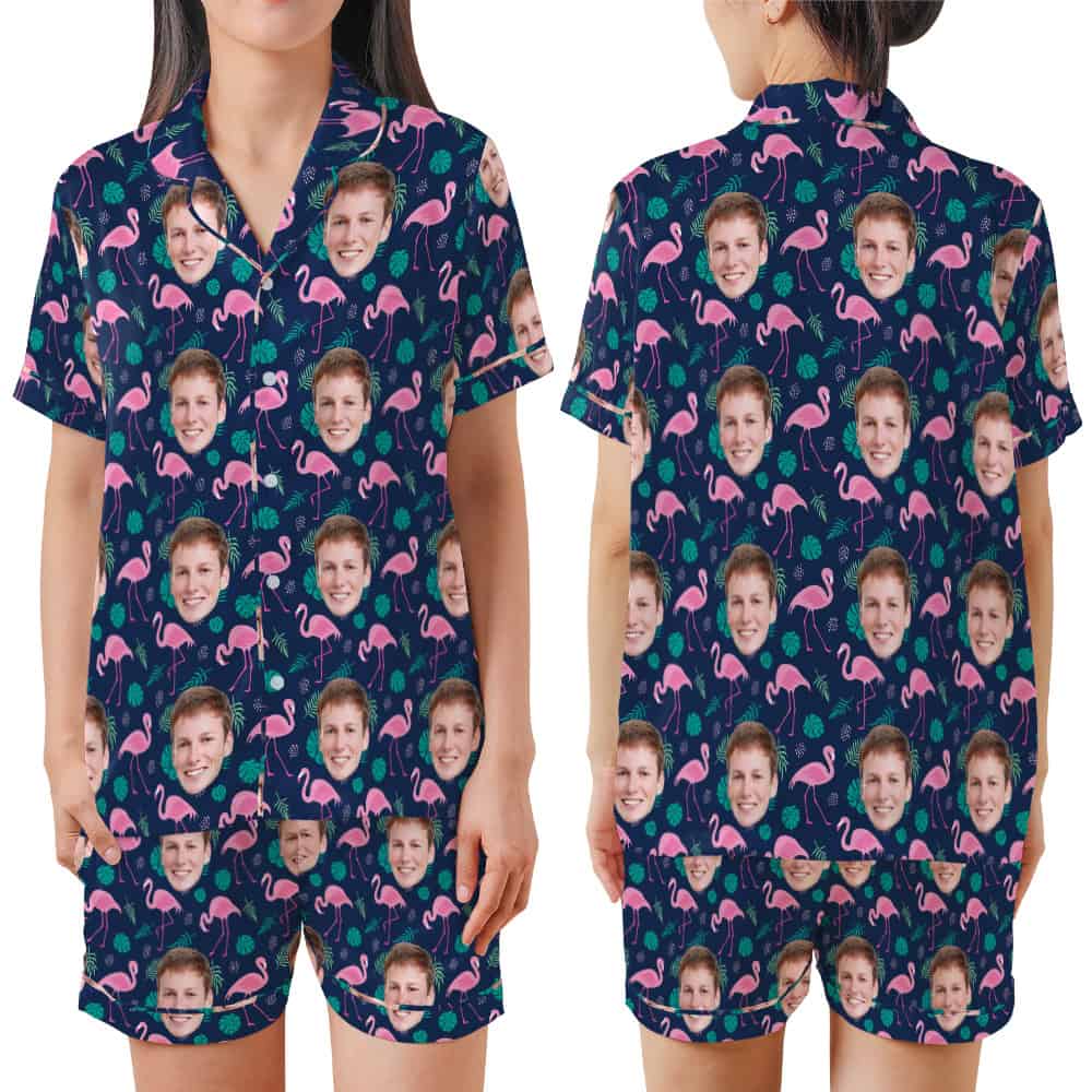 Flamingo Christmas Pajamas set
