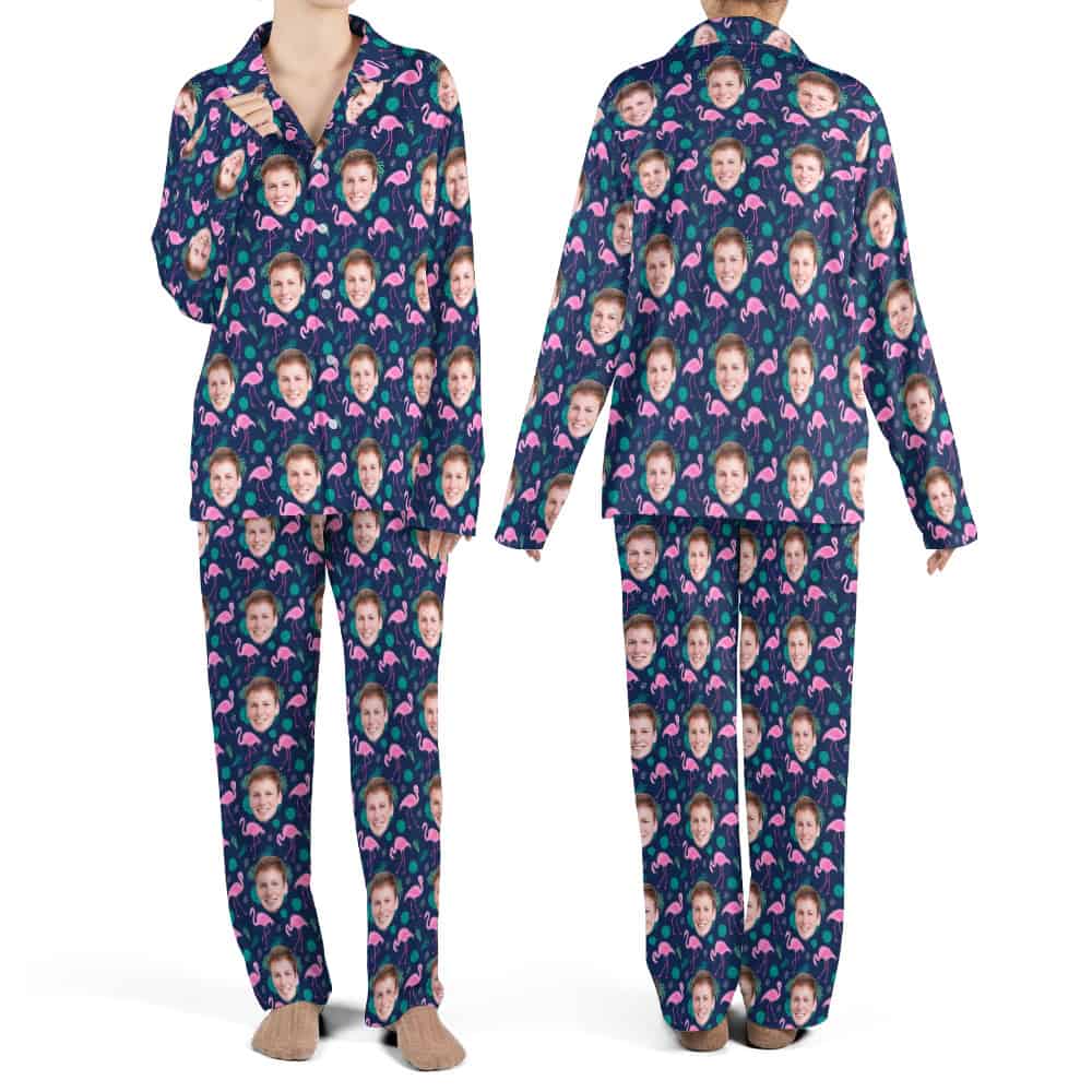 Flamingo Pajamas for Adults set