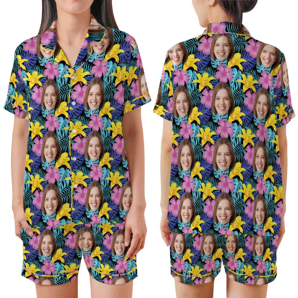 Hawaiian Print Pajamas set