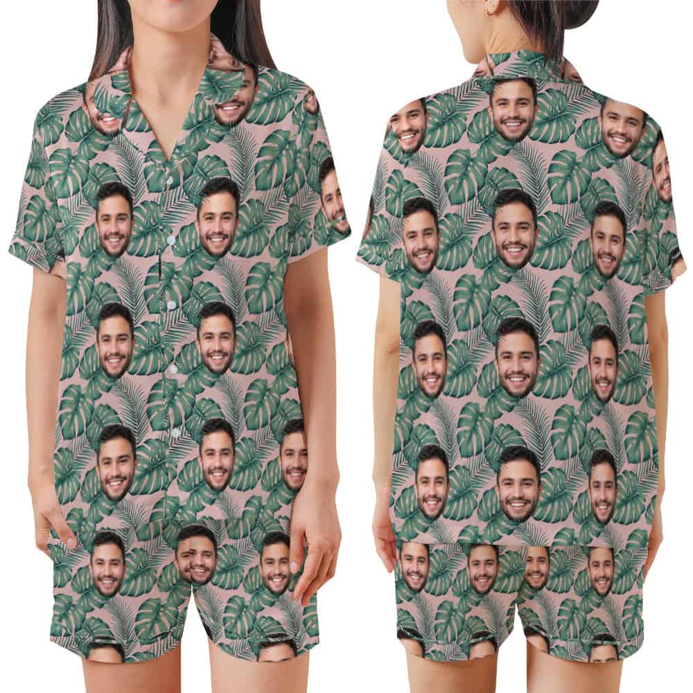 Tropical Leaf Pajamas set