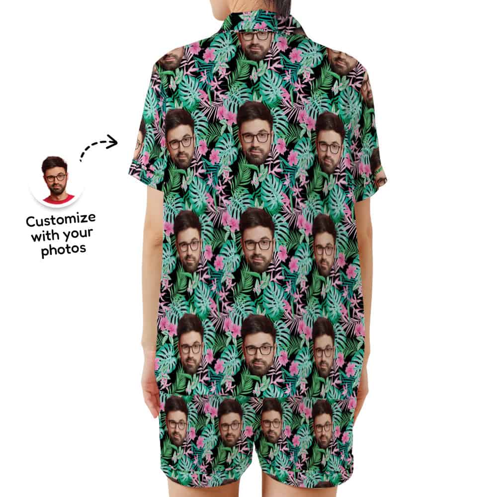 Tropical Neon Pajamas back