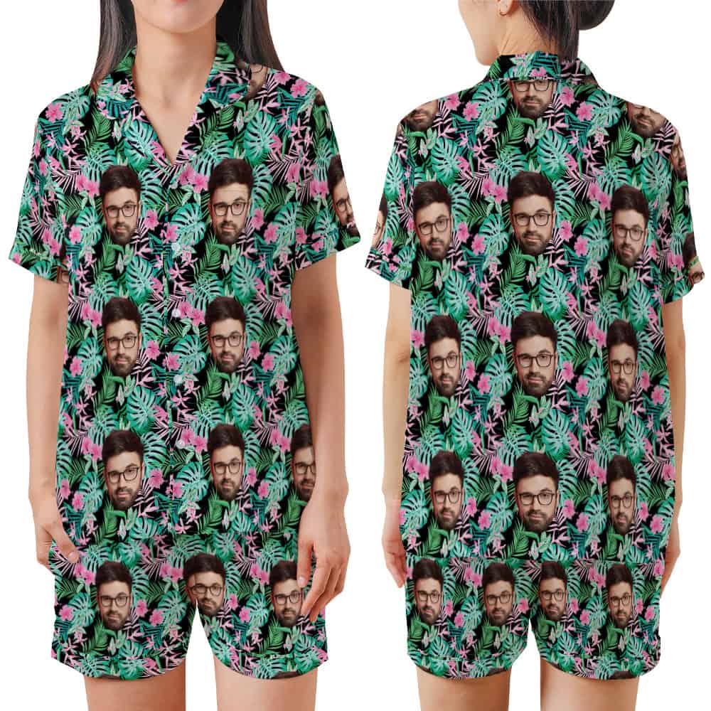 Tropical Neon Pajamas set