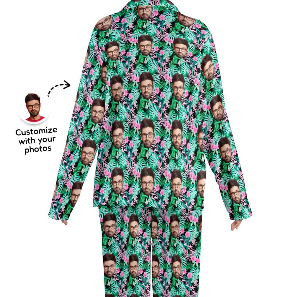 Tropical Print Pajamas back