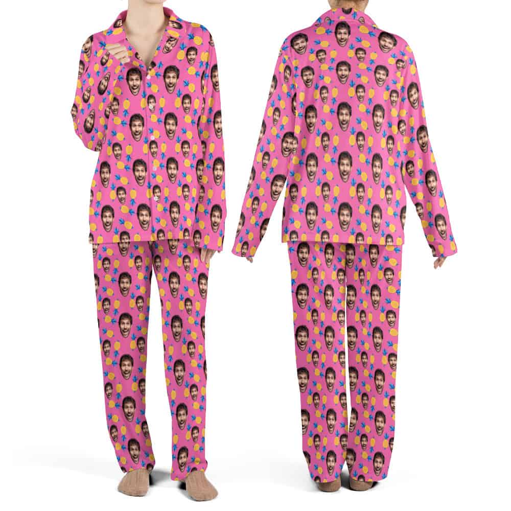 pineapple pajamas set both