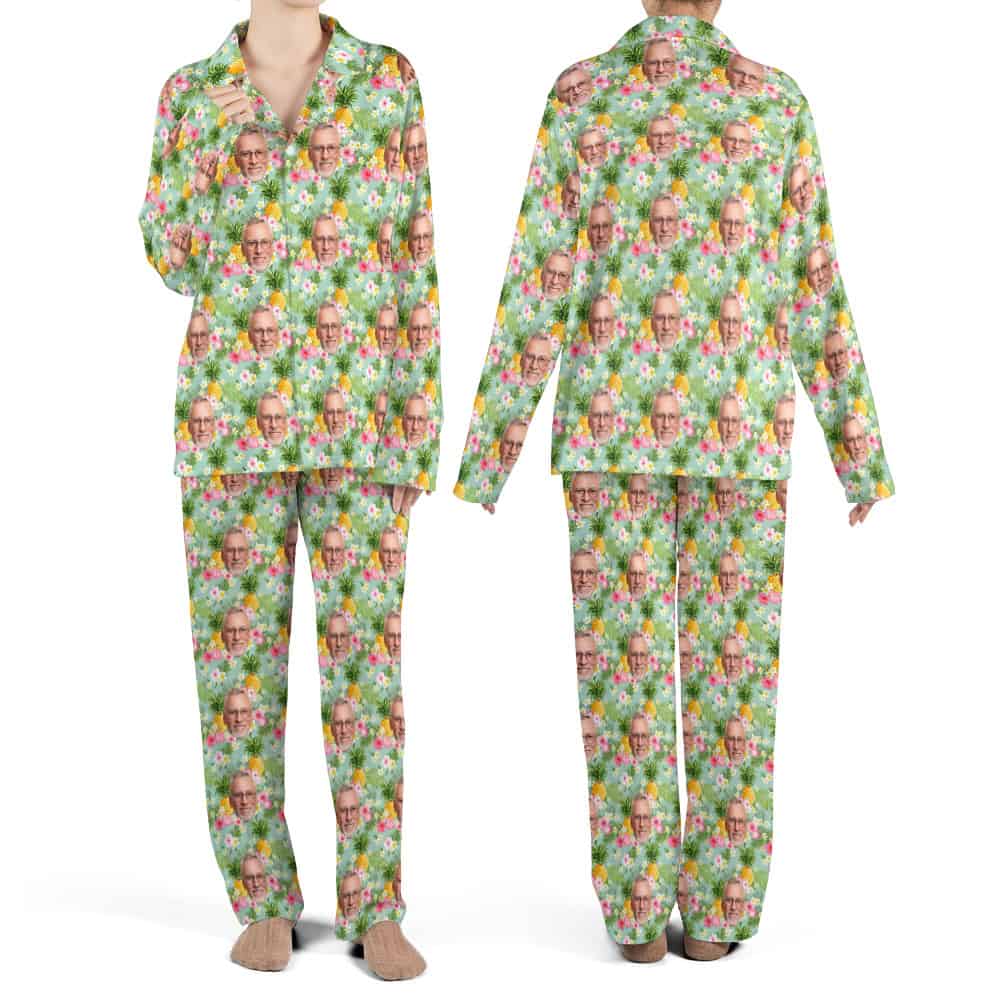 tropical christmas pajamas set